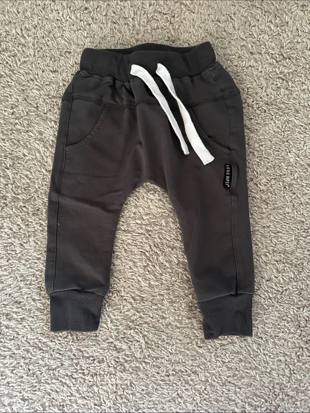 Little Bipsy Charcoal Gray Jogger Pants